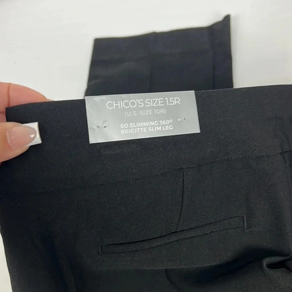 Chico’s New Women’s So Slimming 360 Pull-on Stretchy Brigitte Beaded Pant - Picture 8 of 13